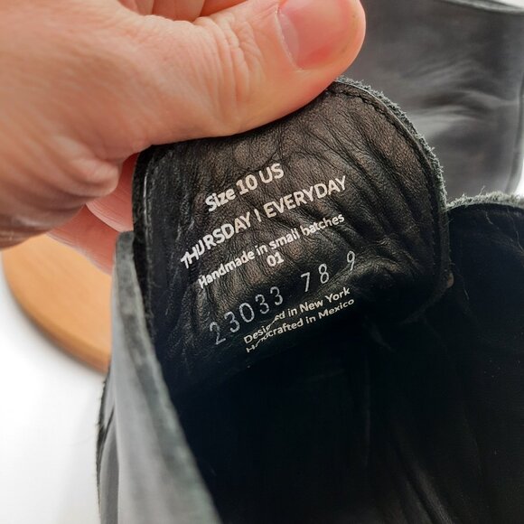 Thursday Boot Company Everyday Scout Chukka Boots Mens 10 Black Leather Handmade main image 7
